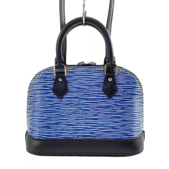 Louis Vuitton Handbags - 100% Authentic LOUIS VUITTON Nano Alma Epi Denim Handbag 1018-113024
